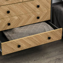 Pine Wood 5 Drawer Chest Storage Cabinet by Lavishway | Chest Of Drawers-45139