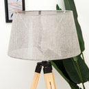 Classic Wooden Tripod Adjustable Floor Lamp by Lavishway | Floor Lamps-42478