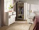 5 Drawers Solid Wood Chest in White by Lavishway | Chest Of Drawers-38846