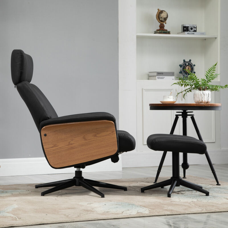 Set of 2 Swivel Recliner Armrest Chairs by Lavishway | Recliner Armchairs-42516