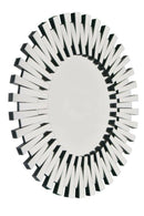 Starburst Design Round Frameless Wall Mirror by Lavishway | Wall Mirrors-38658