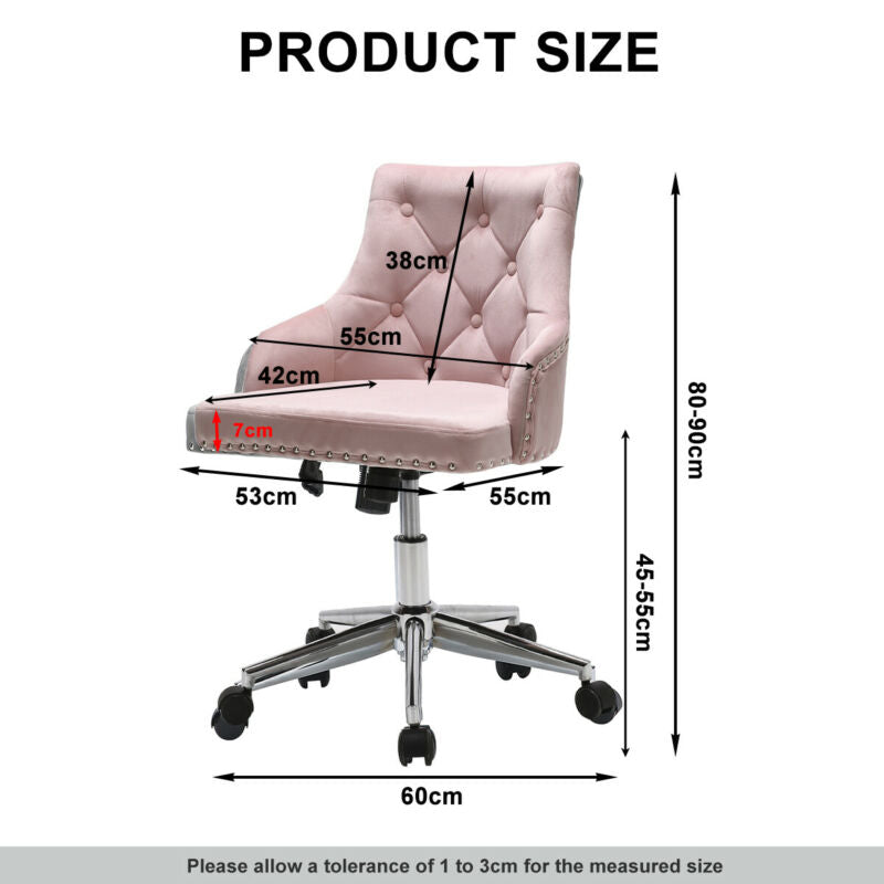 Adjustable Swivel Velvet Chair by Lavishway | Velvet Chairs-39290