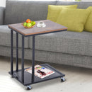 Mobile Brown & Black End Table by Lavishway | Side Tables-42590