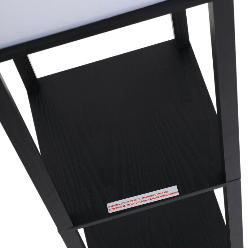 Modern 4-Tier Open Shelf Floor Lamp by Lavishway | Floor Lamps-43975
