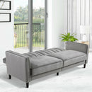Convertible Recliner Grey Sofa Bed by Lavishway | Velvet Sofa-44280