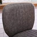 Orion Dark Grey Faux Leather Bar Stool by Lavishway | Bar Stools-39381