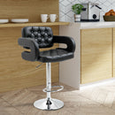 Modern Black Faux Leather Kitchen Bar Stool by Lavishway | Bar Stools-43787