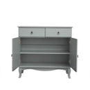 Sculpted Legs 2 Door 2 Drawers Grey Sideboard by Lavishway | Sideboards-43161