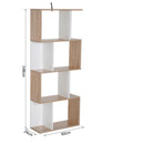4 Tier White Wooden Display Shelving Unit by Lavishway | Bookcases & Shelves-44754