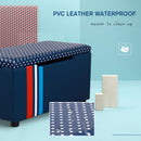 Kids Storage Foldable Bench in Blue by Lavishway | -38793