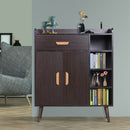 Hallway Storage Cabinet in Walnut by Lavishway | Hallway Cabinets-43812