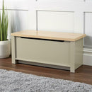 Modern Oak Storage Grey Ottoman Box by Lavishway | Benches & Storage Benches-43542