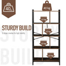 Industrial-Style 4 Shelf Bookcase by Lavishway | Book Shelves and Cabinets-44699
