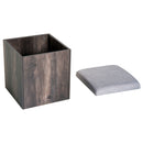 Set of 4 Ottomans Seats & Dining Table by Lavishway | Dining Table Set-44234