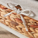 Basket Style Wooden White Chest of Drawers by Lavishway | Chest Of Drawers-43456