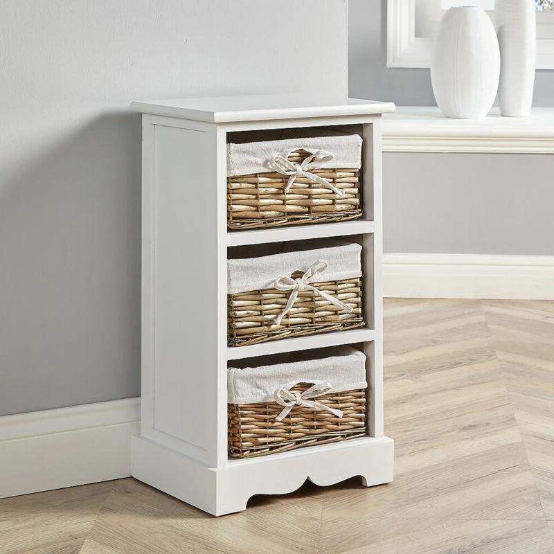 Wooden Basket Chest Storage Units by Lavishway | Hallway Cabinets-43345