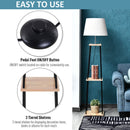 Tripod Floor Lamp with 3-Tier in Oak & White by Lavishway | Floor Lamps-43588