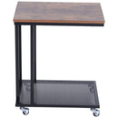 Mobile Brown & Black End Table by Lavishway | Side Tables-42592