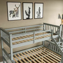 Sleeper Bunk Pine Wood Bed Frame by Lavishway | Wooden Beds-41579
