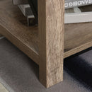 Two-Tier Elegant Side Table in Oak Brown by Lavishway | Side Tables-42583