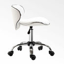 Technician Faux White Adjustable Office Chair by Lavishway | Dressing Table Chairs-42654