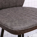 Orion Dark Grey Faux Leather Bar Stool by Lavishway | Bar Stools-39380