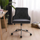 Adjustable Swivel Velvet Chair by Lavishway | Velvet Chairs-39288