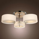 Acrylic 3 Lights Chrome Finish Ceiling Lamp by Lavishway | Pendant Lighting-42392
