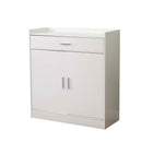 2 Door 1 Drawer White Shoe Storage Cabinet by Lavishway | Shoe Cabinets-43280