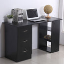 3 Drawers Workstation Computer Desk by Lavishway | Walnut Desks-38585