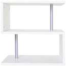 White 2-tier shelves Coffee & End Side Table by Lavishway | Side Tables-38512