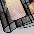 Fabric Chandelier With Chrome Finish by Lavishway | Chandeliers-42699