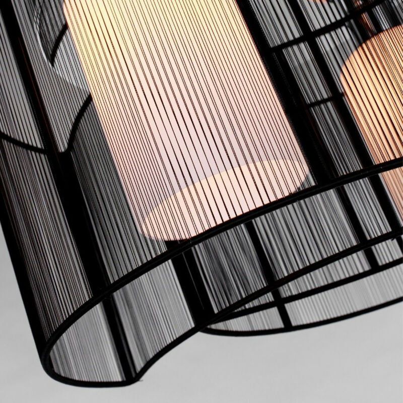 Fabric Chandelier With Chrome Finish by Lavishway | Chandeliers-42699