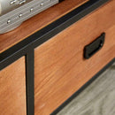 2 Drawer Dark Wood Compact Wooden TV Unit by Lavishway | TV Units Cabinets-39362