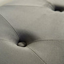 Pouffe Seat Velvet Storage Bench in Grey by Lavishway | Benches & Storage Benches-38581