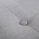 Buttoned Seat Grey Fabric Storage Bench by Lavishway | Benches & Storage Benches-39377