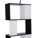 5 Tier S Shape Display Shelving Unit In Black by Lavishway | Book Shelves and Cabinets-44761