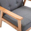 Retro Accent Single Chair in Linen Fabric by Lavishway | Bedroom Chairs-43863