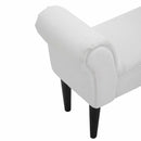 Padded Sofa White Bench Lounge by Lavishway | Benches & Storage Benches-44271