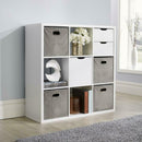 9 Shelves White Bookcase Display Unit by Lavishway | Book Shelves and Cabinets-39127