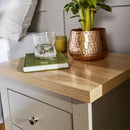 Oak Finish Bedroom Set in Grey by Lavishway | Chest Of Drawers-39450