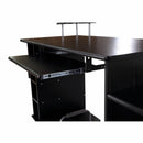 Wooden Office Workstation in Black by Lavishway | Reclaimed Wood Desks-42811