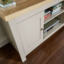 Set of Grey Oak Living Room Furniture by Lavishway | Book Shelves and Cabinets-42945