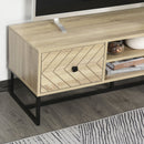 Arrowed 2 Drawer Wooden TV Unit With Storage by Lavishway | TV Units Cabinets-43909