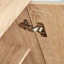 Sonama Oak Hallway Shoe Cabinet With 1 Drawer by Lavishway | Shoe Cabinets-38906