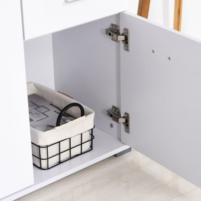 White Gloss 3 Drawers Living Room Sideboard by Lavishway | Sideboards-43823