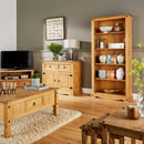 Tall 5 Shelves Pine Wood Bookcase by Lavishway | Book Shelves and Cabinets-43229