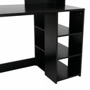 Multi Storage Black Office Desk Table by Lavishway | Desk Pedestals-44586