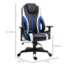 Striped Faux Leather High Back Recline Chair by Lavishway | Gaming Chairs-43754