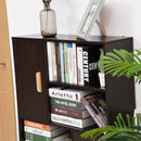 Two Doors Walnut Bookcase Storage & Shelves by Lavishway | Book Shelves and Cabinets-44834